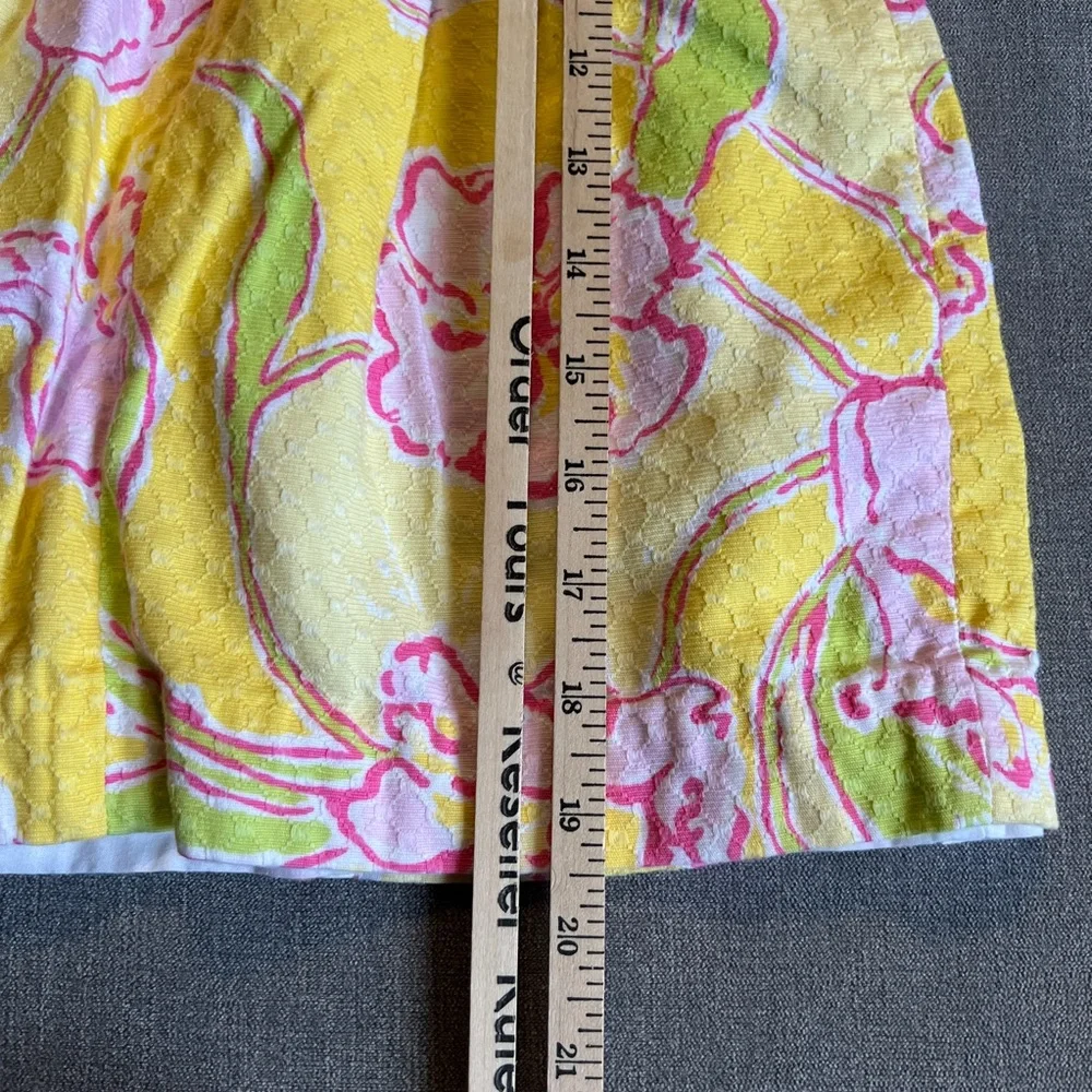 Lilly Pulitzer dress‎ girls 4 yellow pink adelson day star fruit mini floral